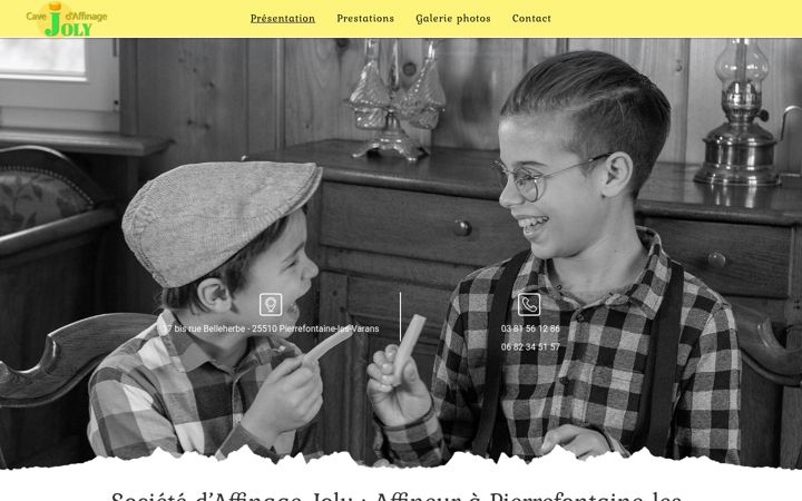 Screenshot of affinage-joly.fr