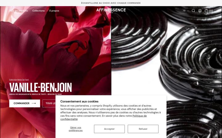 Screenshot του affinessence.com