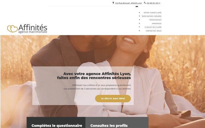 Snímek obrazovky affinites-lyon.fr