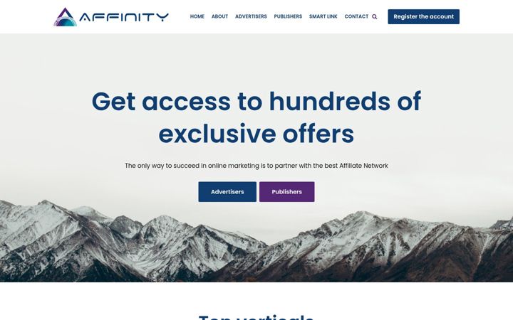 Screenshot of affinity.zone