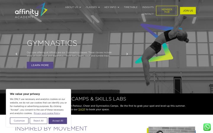 Screenshot of affinityacademy.co.uk