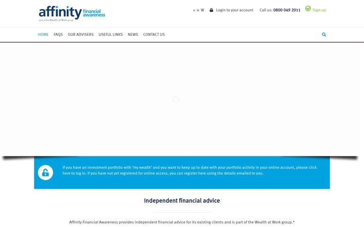 Screenshot von affinityadvise.co.uk