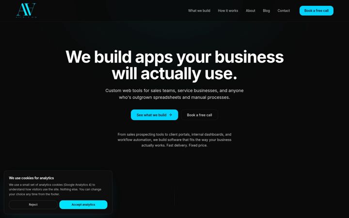 Screenshot of affinityaim.com