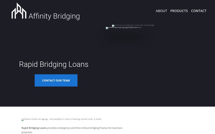 Screenshot of affinitybridging.uk