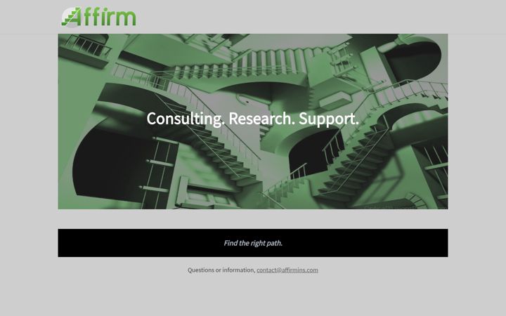 Screenshot of affirmins.com
