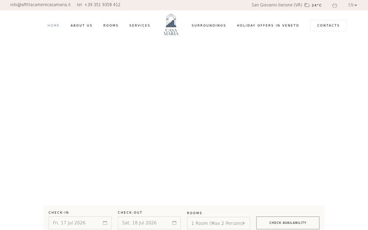 Screenshot ta' affittacamerecasamaria.it