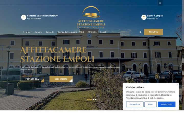 Screenshot of affittacamereempoli.com