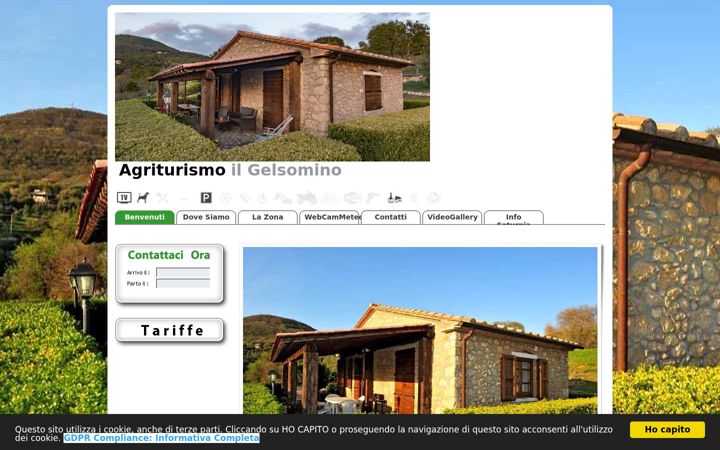Posnetek zaslona affittacamereilgelsomino.com