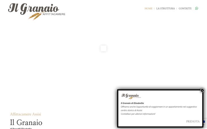 Screenshot von affittacamereilgranaioassisi.it