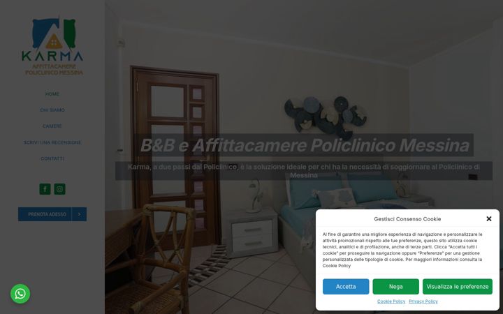 Skärmbild av affittacameremessina.it
