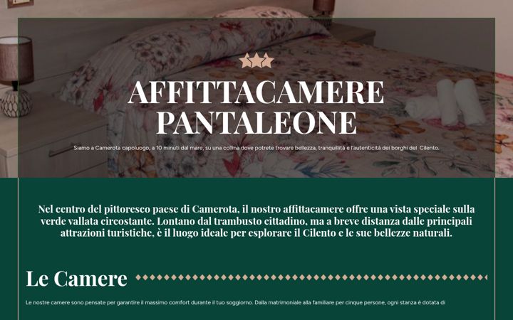 Skärmbild av affittacamerepantaleone.it