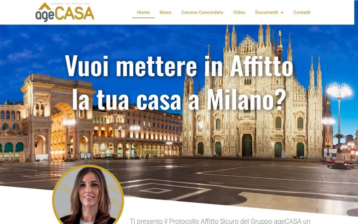 Screenshot of affittarecasamilano.net