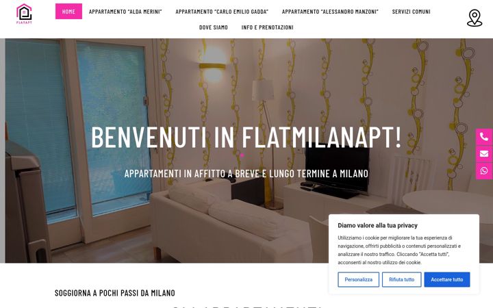 Screenshot of affittibrevicernusco.com