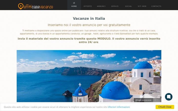 Screenshot of affitticasevacanzeitalia.com