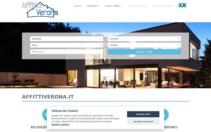 Screenshot of affittiverona.it