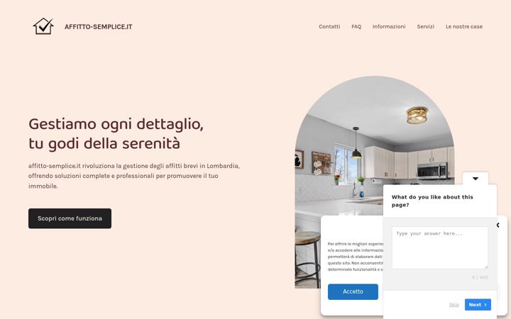 Screenshot of affitto-semplice.it