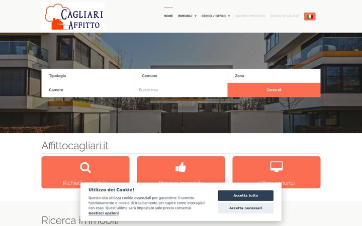 Screenshot of affittocagliari.it