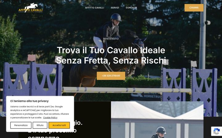 Screenshot of affittocavallivarese.com