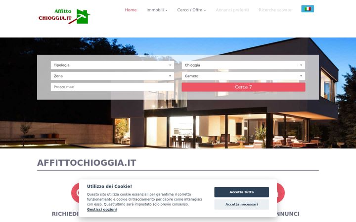 Screenshot of affittochioggia.it