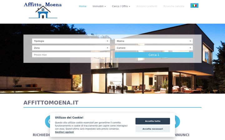 Screenshot of affittomoena.it