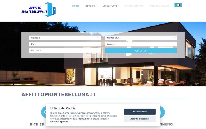 Screenshot of affittomontebelluna.it