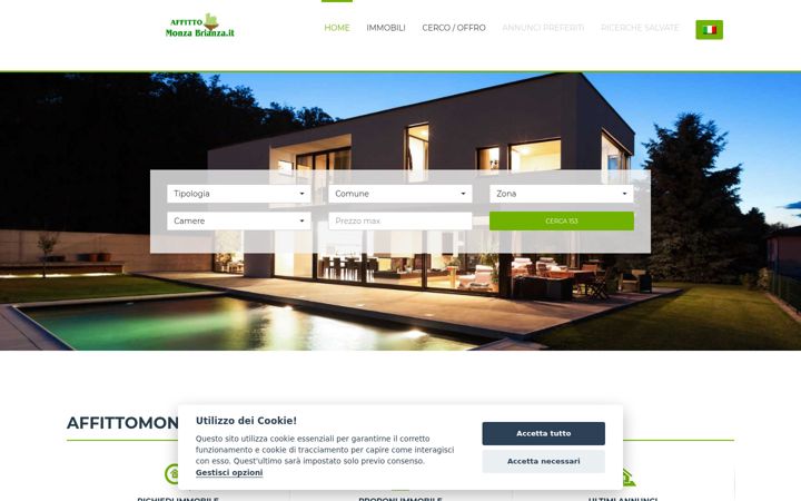Screenshot of affittomonzabrianza.it