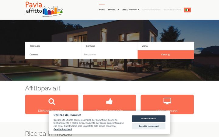 Screenshot of affittopavia.it