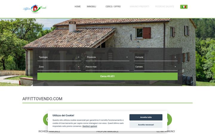 Screenshot of affittovendo.com