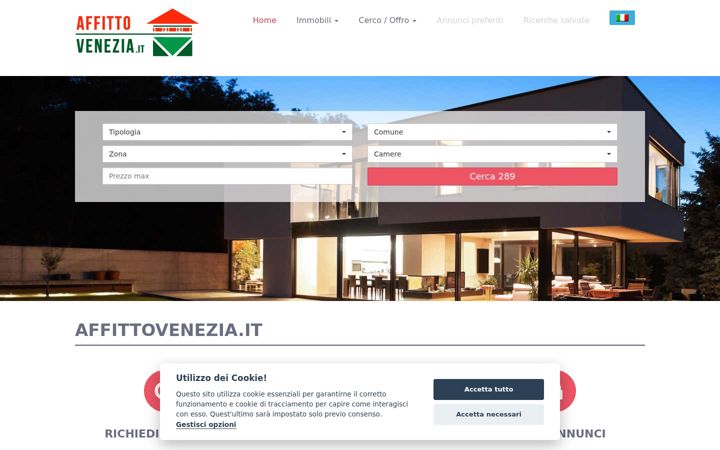 Screenshot von affittovenezia.it
