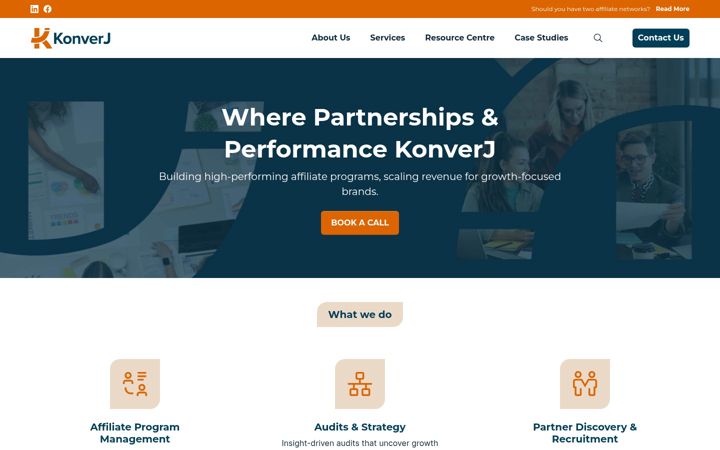 Screenshot of affiverseagency.com