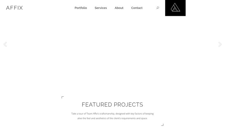 Screenshot von affixdesigns.com