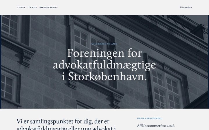 Screenshot of affk.dk