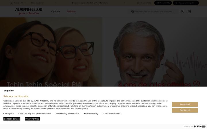 Screenshot of afflelou.com