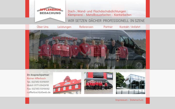 Screenshot of afflerbach-bedachung.de