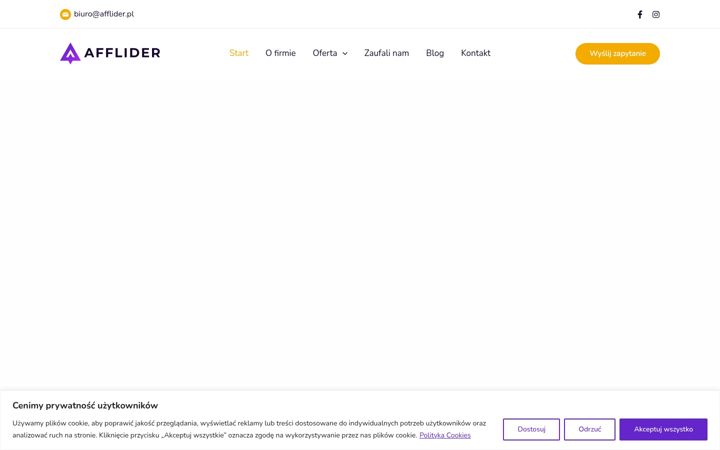 Screenshot von afflider.pl