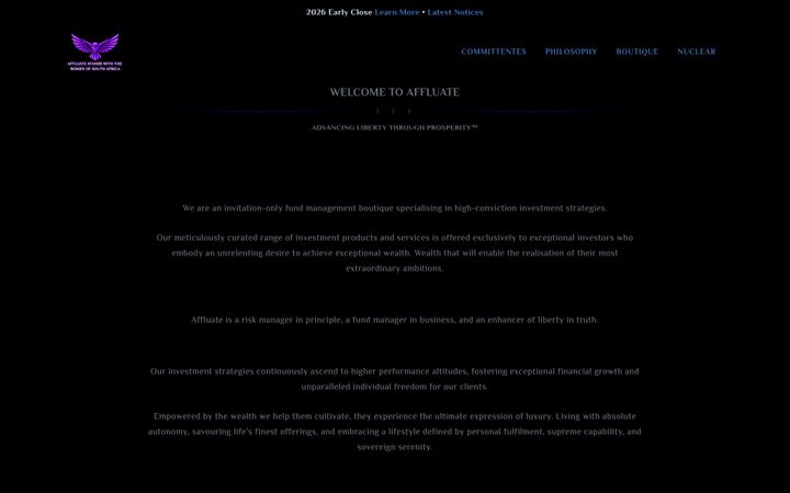 Screenshot of affluate.com