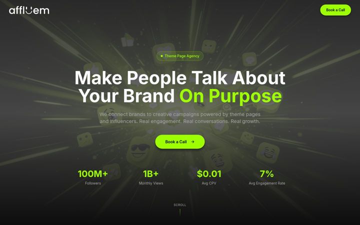 Screenshot of affluem.com