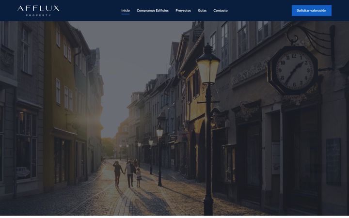 Screenshot of afflux.es