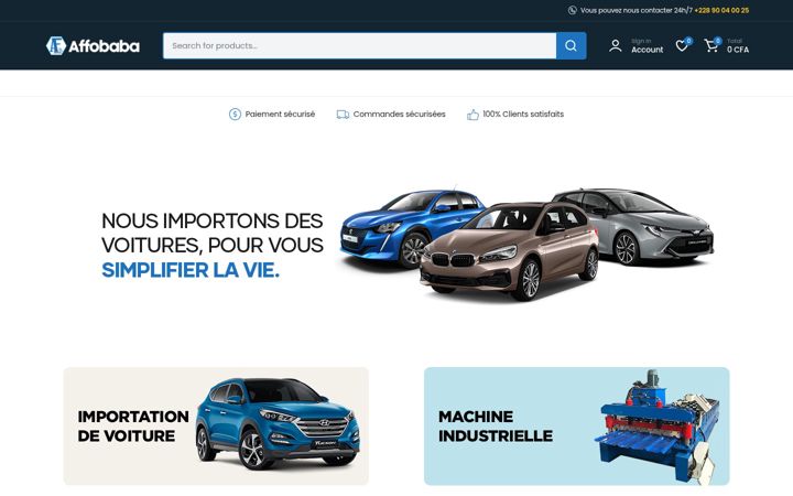 Capture d'écran de affobaba.com