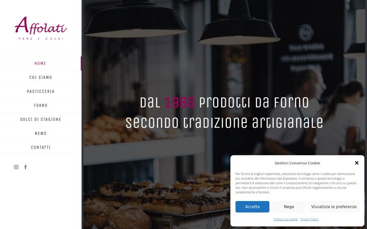 Screenshot of affolatibakery.it