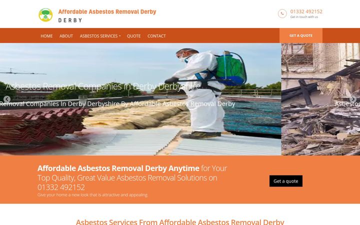 Captura de ecrã de affordable-asbestos-removal-derby.co.uk