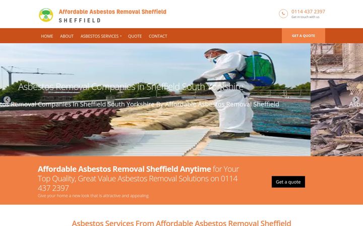 Posnetek zaslona affordable-asbestos-removal-sheffield.co.uk