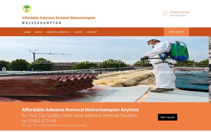 Screenshot of affordable-asbestos-removal-wolverhampton.co.uk