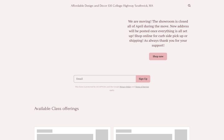 Screenshot ta' affordable-design-and-decor.square.site