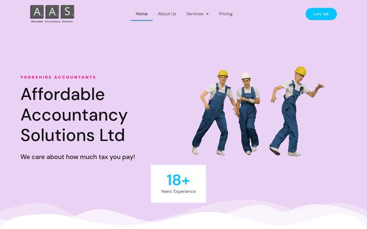 Capture d'écran de affordableaccountancysolutionsltd.co.uk