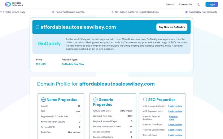 Screenshot of affordableautosaleswilsey.com