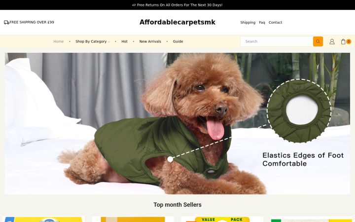 Snímek obrazovky affordablecarpetsmk.co.uk