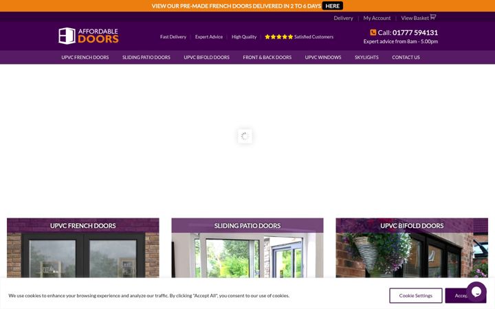 Snímek obrazovky affordabledoors.co.uk
