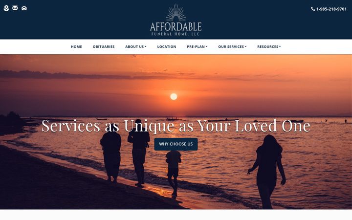 Snímek obrazovky affordablefh.com