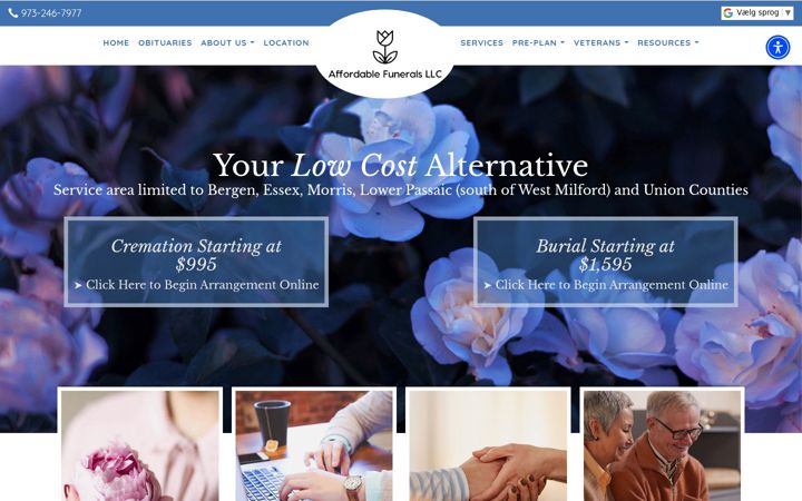 Screenshot of affordablefuneralsnj.com
